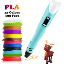 Load image into Gallery viewer, Dikale 3D Printing Pen DIY 3D Pen Pencil 3D Drawing Pen Stift PLA Filament For Kid Child Education Creative Toys Birthday Gifts
