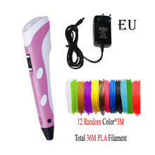 Load image into Gallery viewer, Dikale 3D Printing Pen DIY 3D Pen Pencil 3D Drawing Pen Stift PLA Filament For Kid Child Education Creative Toys Birthday Gifts